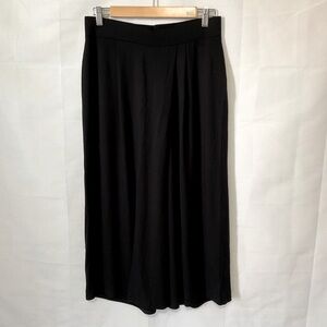 J.Jill Wearever Collection Black stretch  palazzo style cropped pants Size small